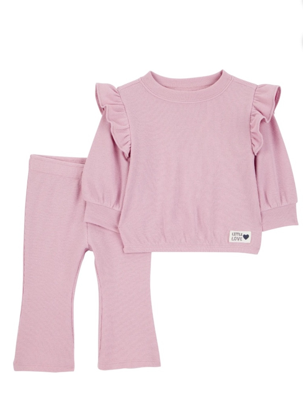 Carter's Pink Ruffle Shoulder Top and Pants Matching Set size 0-3 months (49)